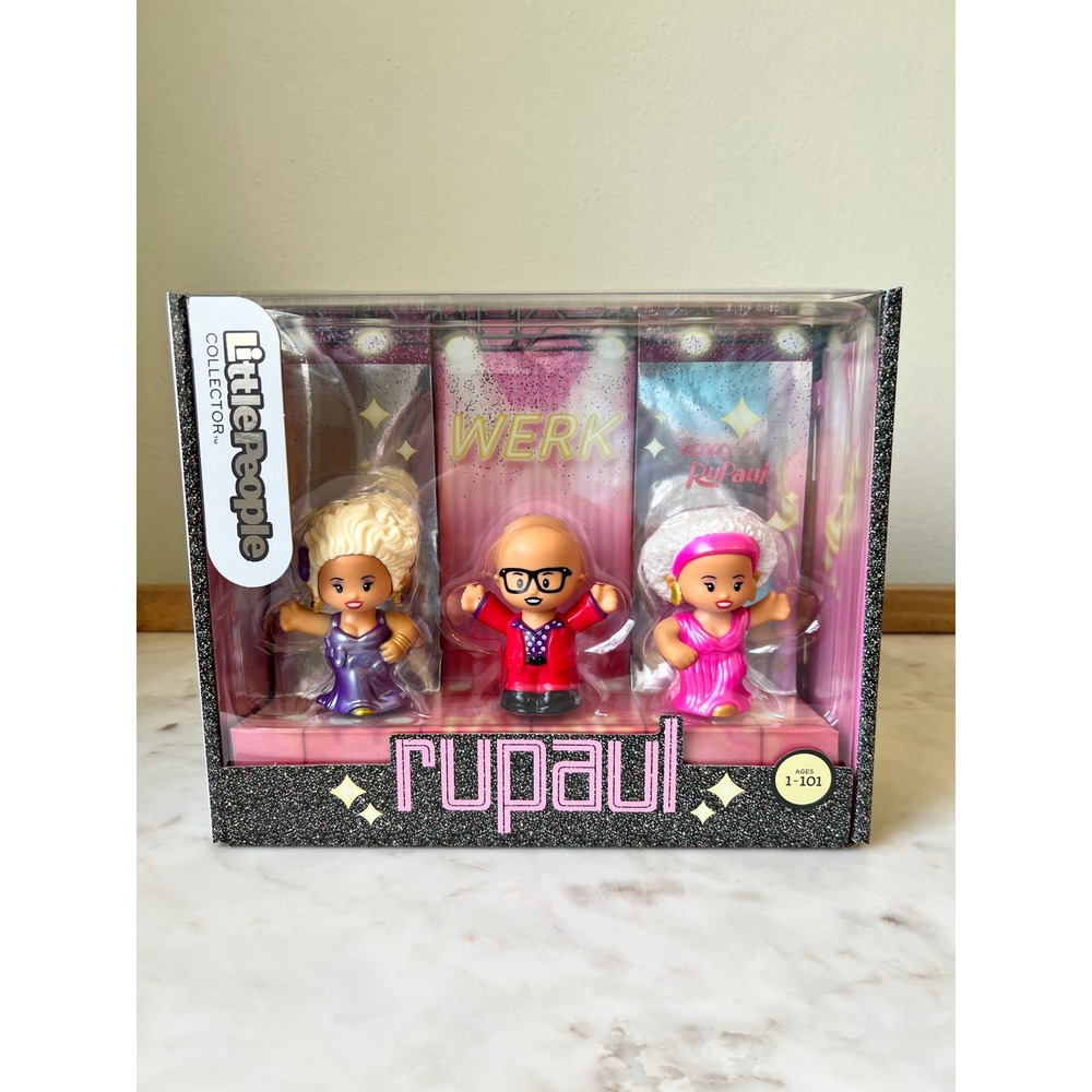 Fisher-Price Little People Rupaul Collection 3 Pack New, Sealed